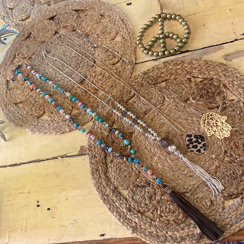 Bundle of Long Necklaces